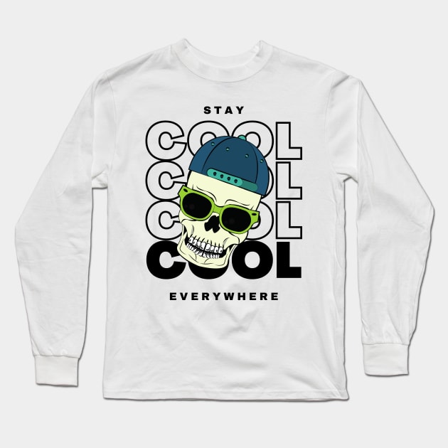 Stay Cool Everywhere Long Sleeve T-Shirt by SimSang